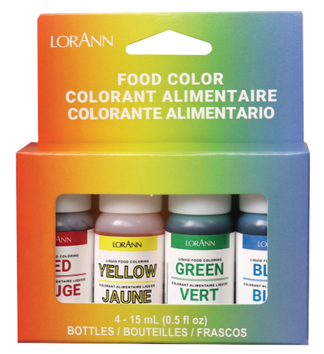 LorAnn - Flydende Farve Startpakke, 4x15ml