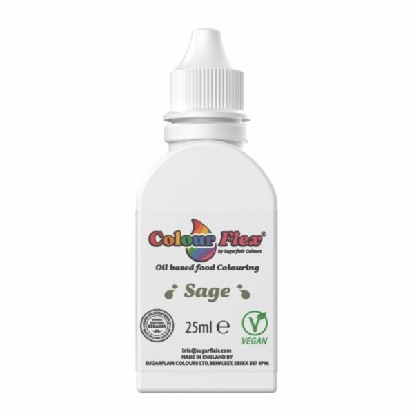 Sugarflair - Colourflex Oil, Sage, 25ml