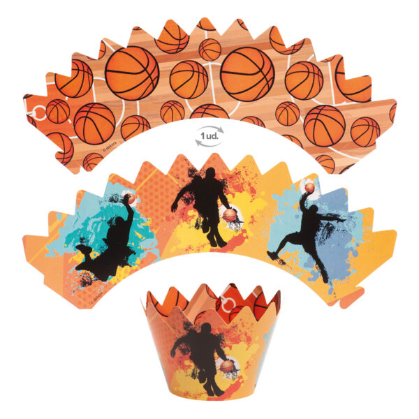 Cupcake Dekorationssæt - Basketball 12 dele, Dekora