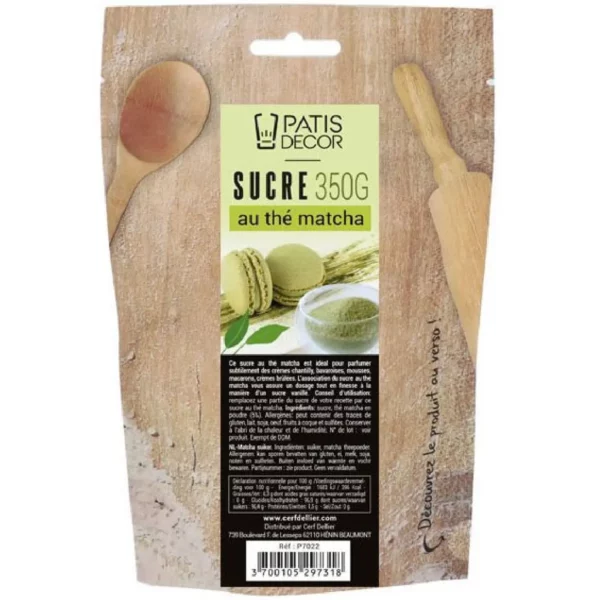 Patis Decor - Matcha Sugar, 350g