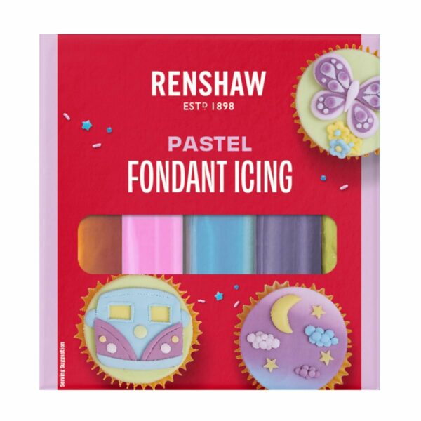 Renshaw -  Fondant Pro Multipack Pastel, 5x100g