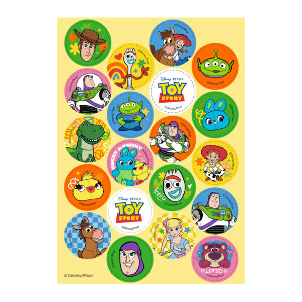 Dekora - Toy Story, Spiselige Mini Kageprints Ø 3,4 cm