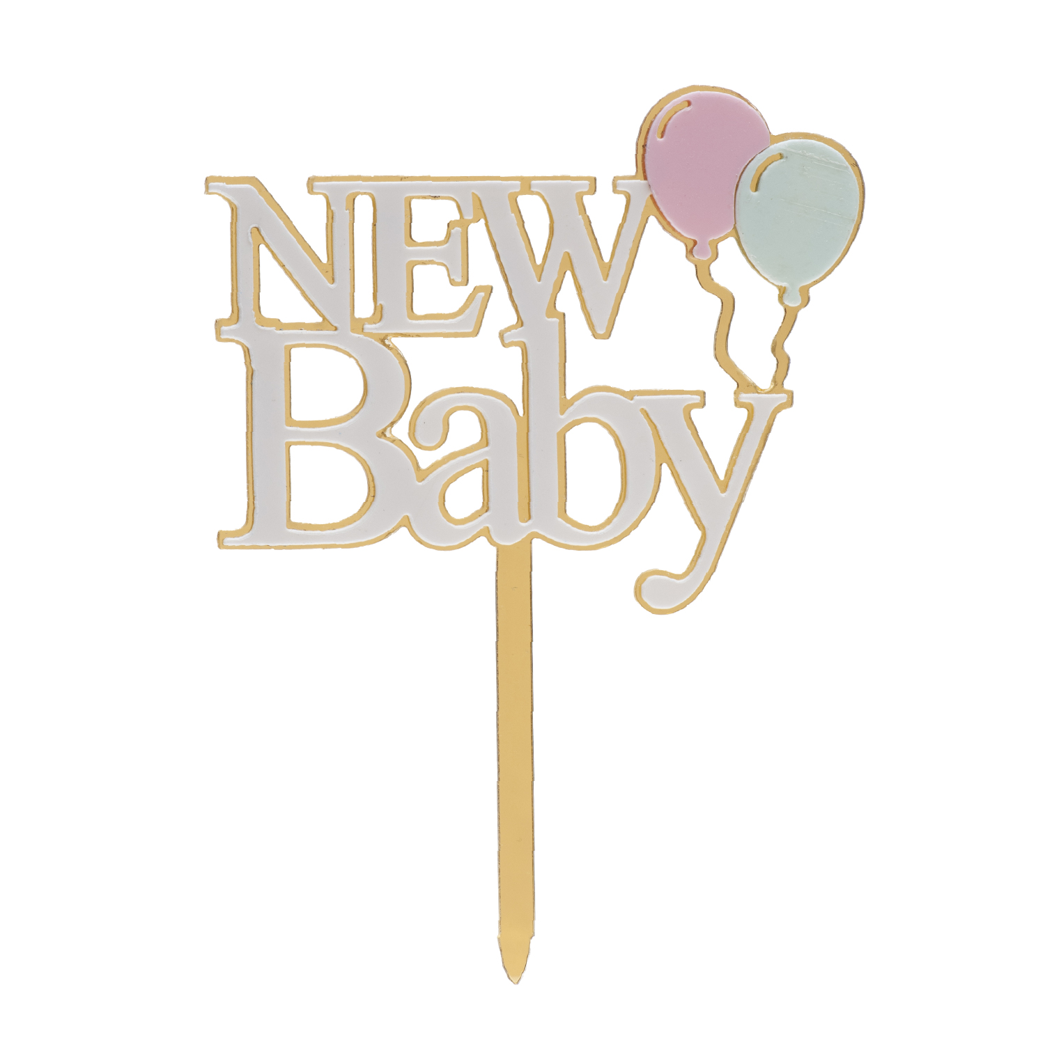 Dekora - New Baby Cake Topper 10 x 14 cm