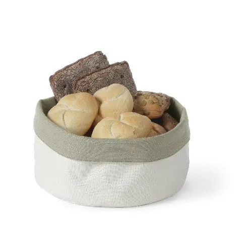 Hendi - Brødkurv i Bæredygtig Bomuld, Rund, Beige Ø25 × 16 cm