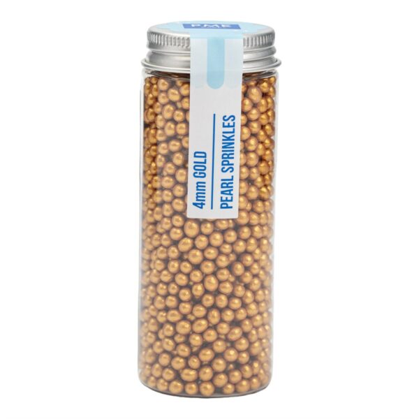 PME - Pearl Sprinkles 4mm, Guld 74 g