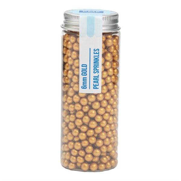 PME - Pearl Sprinkles 6mm, Guld 60 g
