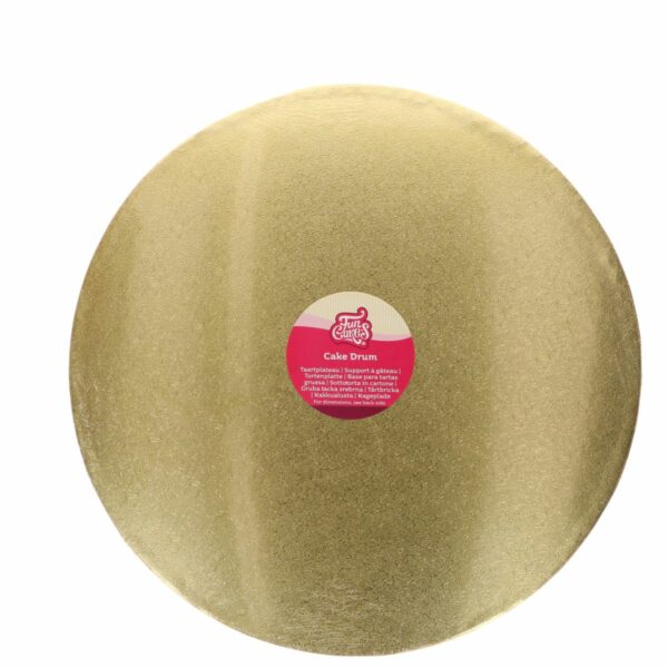 Kagefad Rund Guld, Ø45 cm - FunCakes