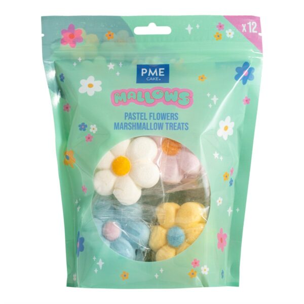 PME - Marshmallow, Blomster 12 stk 180g