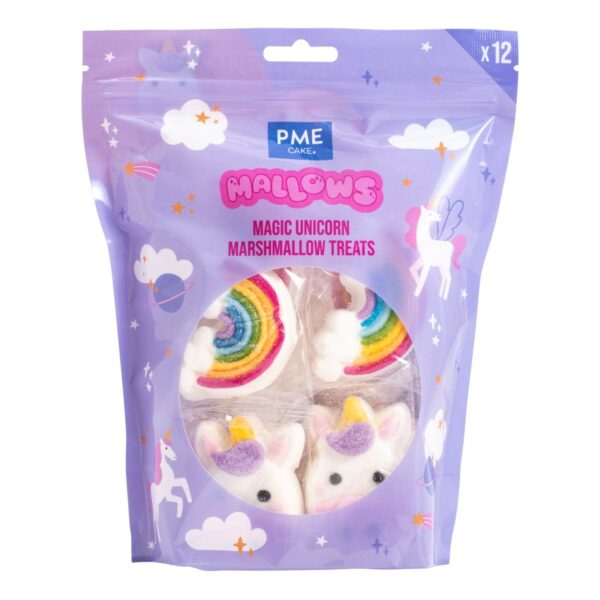 PME - Marshmallow, Enhjørninger og Regnbuer 12 stk 180g
