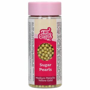 Sugar Pearls Medium Metallic Gold 80 g