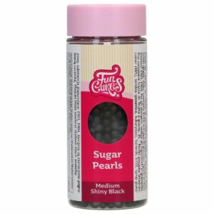 Sugar Pearls Medium Shiny Black 80 g
