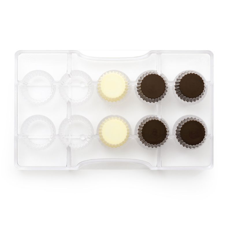 Se Professionel chokoladeform i polycarbonat - Small Baking Cups hos BageTid.dk