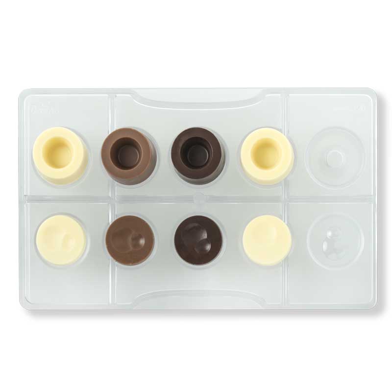 Billede af Professionel chokoladeform i polycarbonat - Round modular