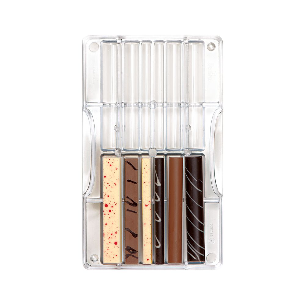 Billede af Professionel chokoladeform i polycarbonat - Sticks and pegs