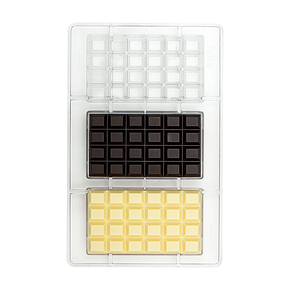 Professionel chokoladeform i polycarbonat - Tablet The classic