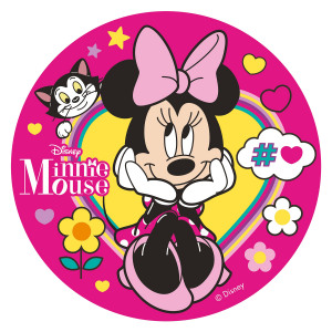 Billede af Vaffelpapir Minnie Mouse sukkerfri Ø20 cm