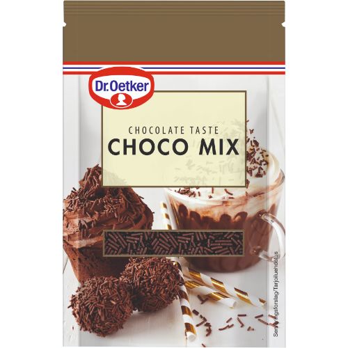 Se Krymmel Choco Mix 50 g - Dr. Oetker hos BageTid.dk