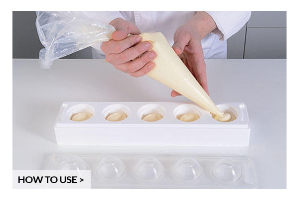 vegne Derbeville test hul Mul 3D, æg, silikoneform - Silikomart