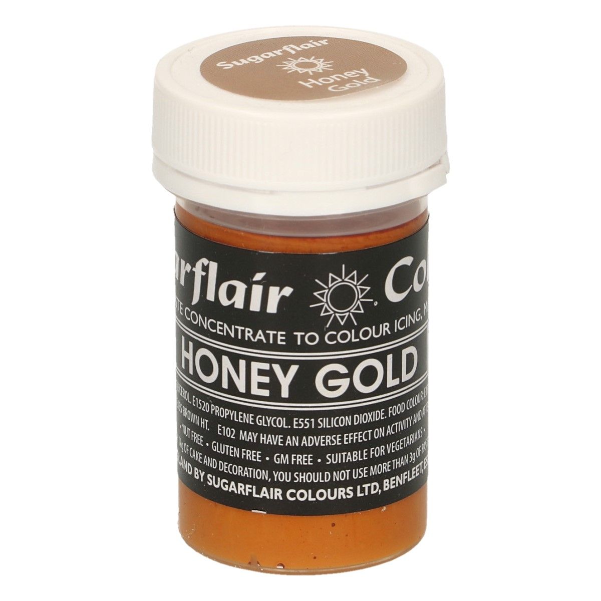 Koncentreret pastafarve honning guld 25 g