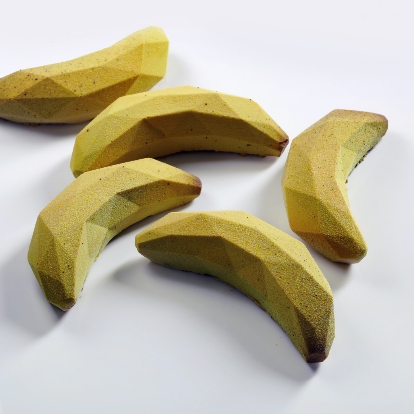 Banana Mini 4 stk - Platin silikoneform - Dinara Kasko