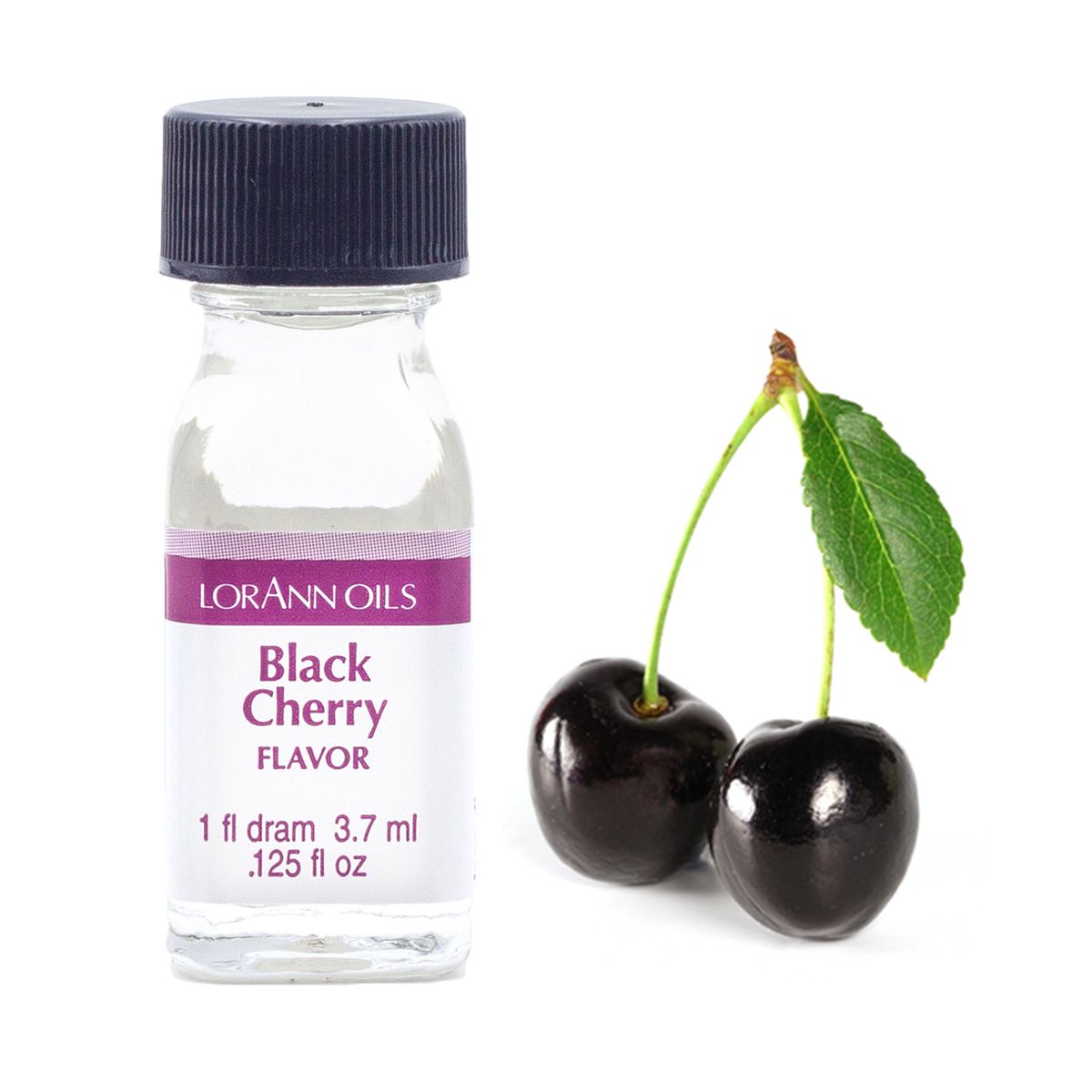 Se Black Cherry aroma superkoncentreret 3,7 ml hos BageTid.dk