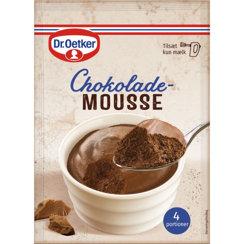 Se Chokolademousse 92 g - Dr. Oetker hos BageTid.dk