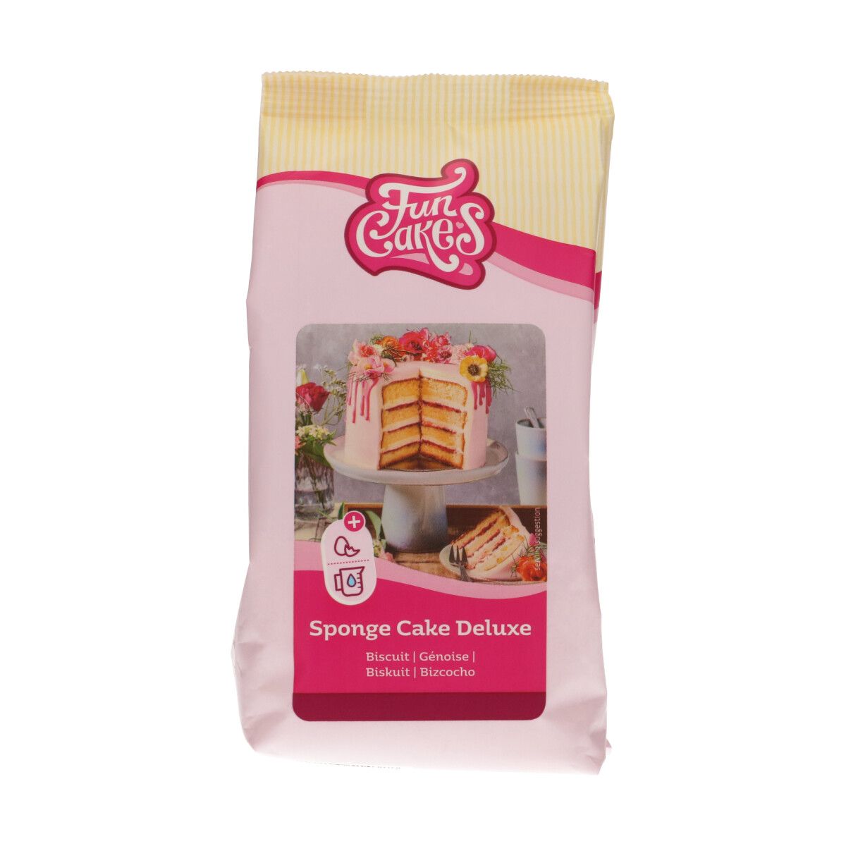 Sponge Cake Deluxe kagemix (Lagkagebunde) 500 g - FunCakes