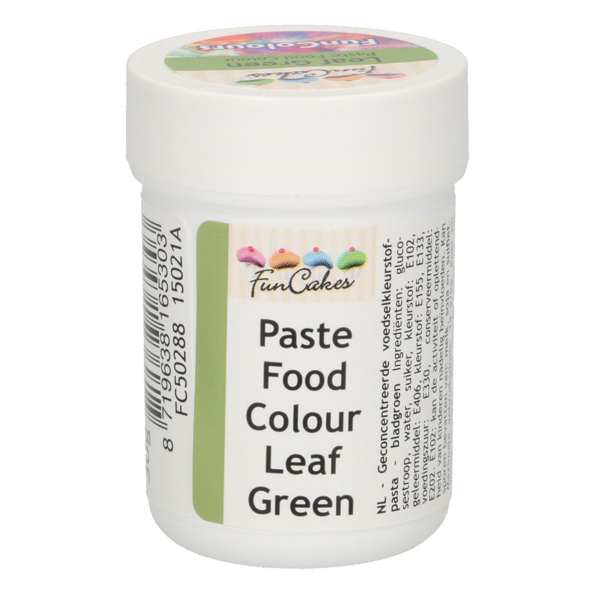 Pastafarve Bladgrøn 30 g - FunCakes