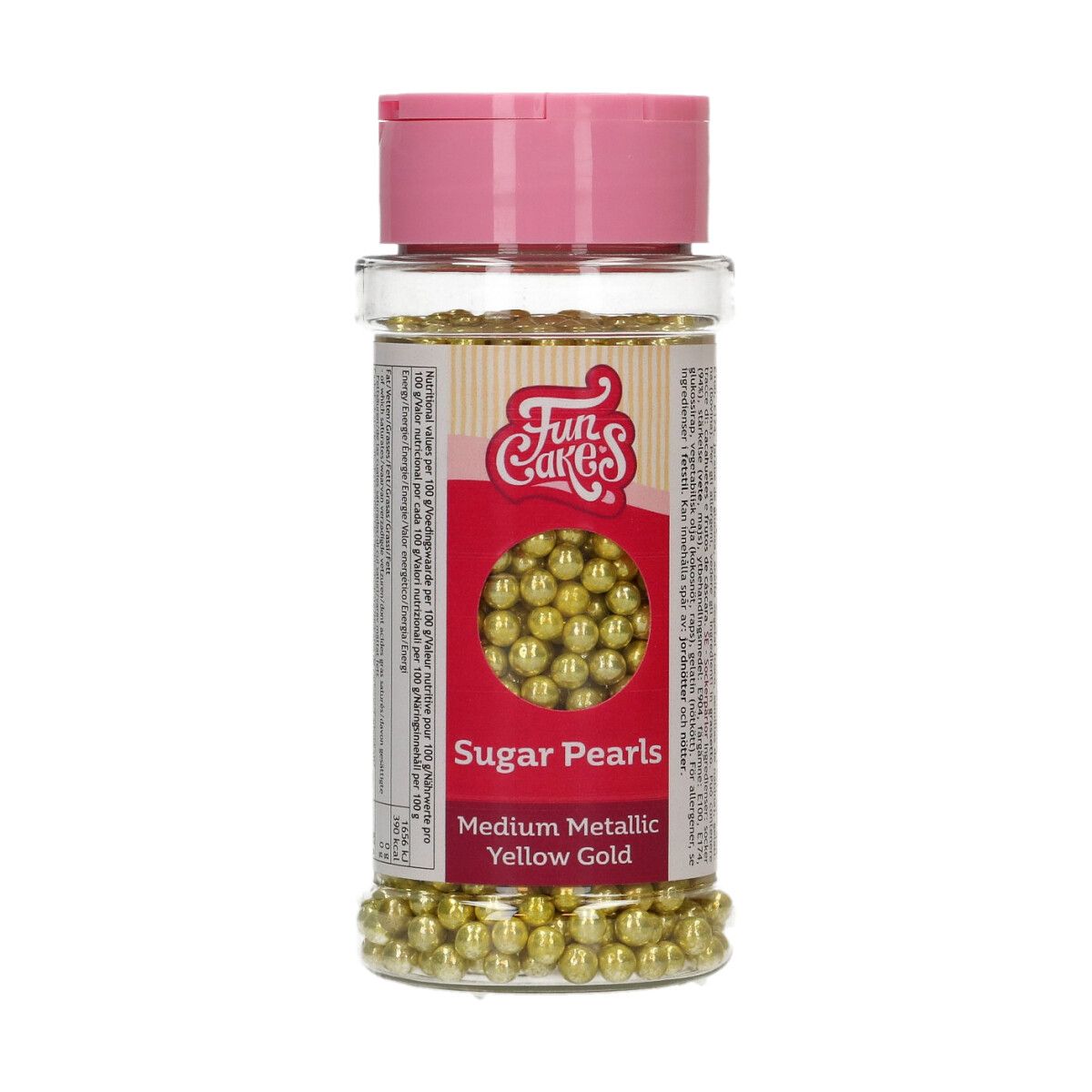 Sugar Pearls Medium Metallic Gold 80 g