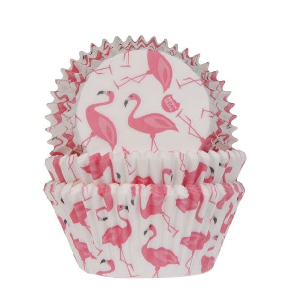 Muffinsforme flamingo - ekstra tykt papir 50 stk