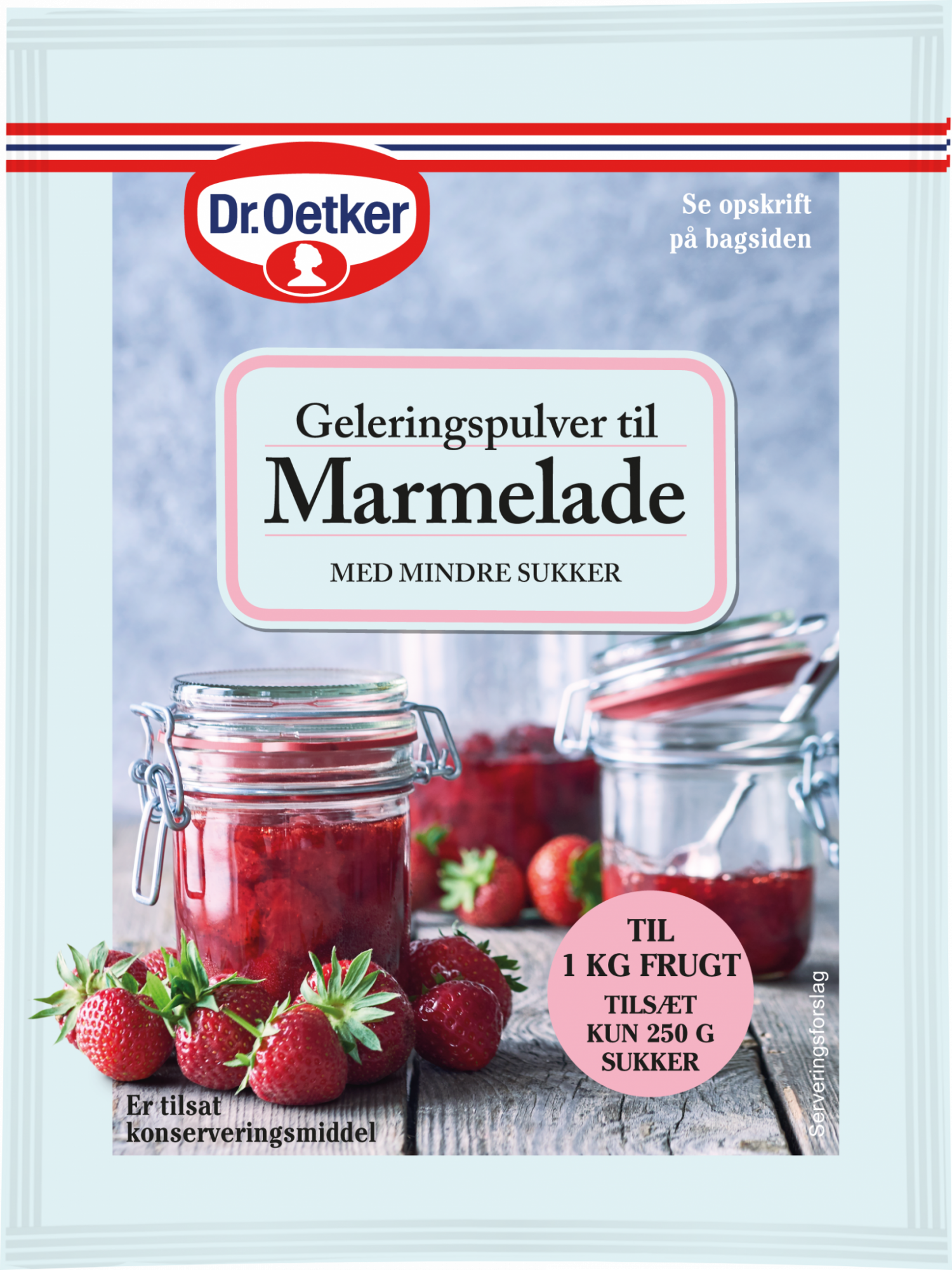 Geleringspulver til marmelade med mindre sukker - Dr. Oetker