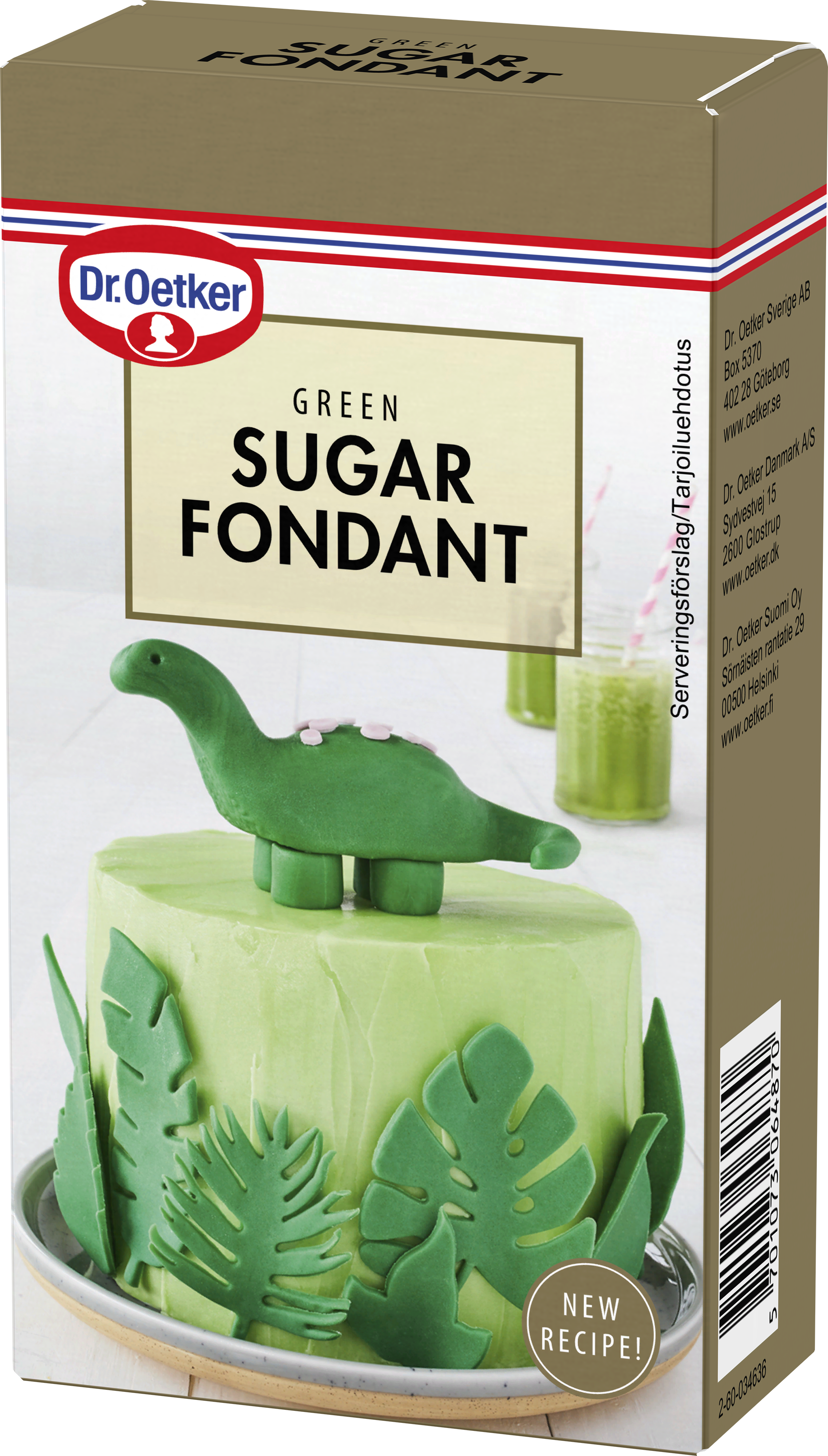 Green Sugar Fondant 250 g - Dr. Oetker