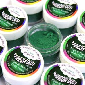 Se Holly Green pulverfarve - Rainbow Dust 3 g hos BageTid.dk