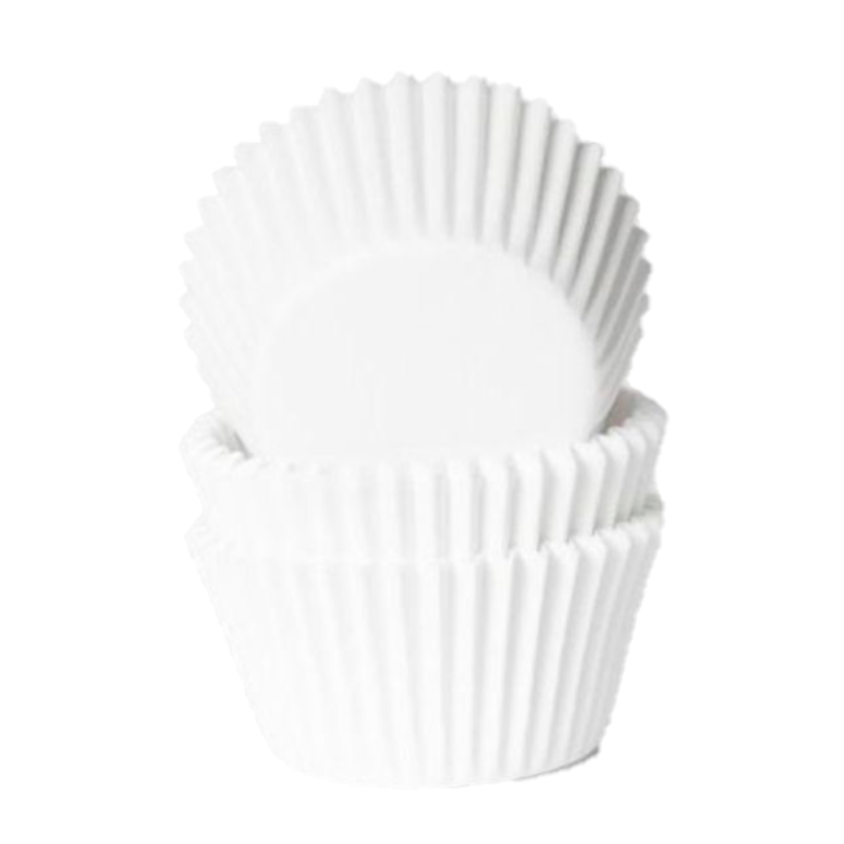 Mini muffinsforme hvid - ekstra tykt papir 60 stk