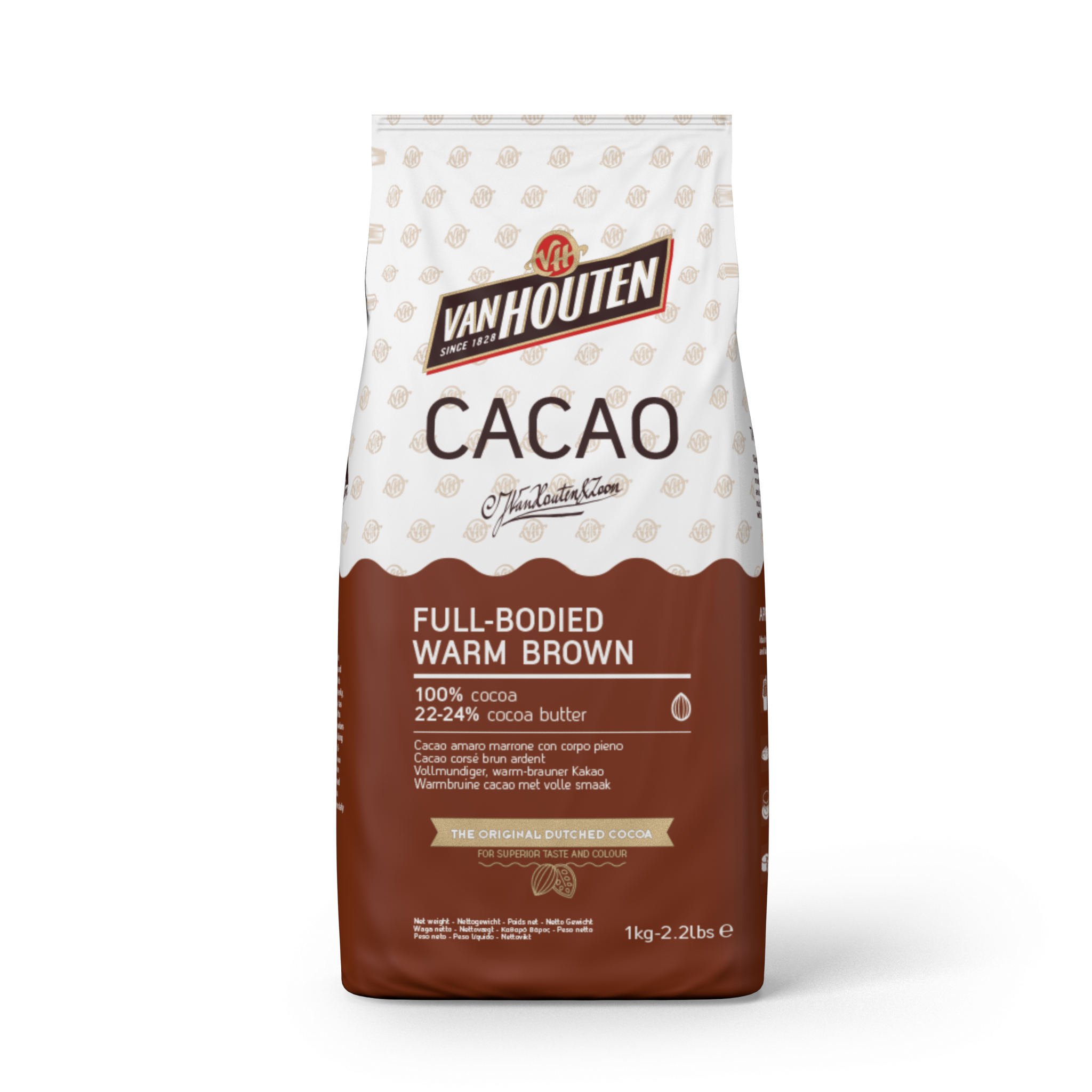 Kakaopulver Full-bodied Warm Brown 1 kg - Van Houten