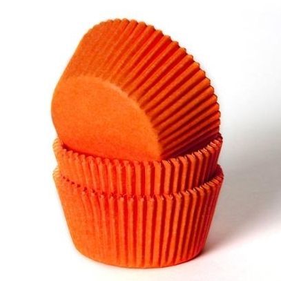 Muffinsforme orange - ekstra tykt papir 50 stk