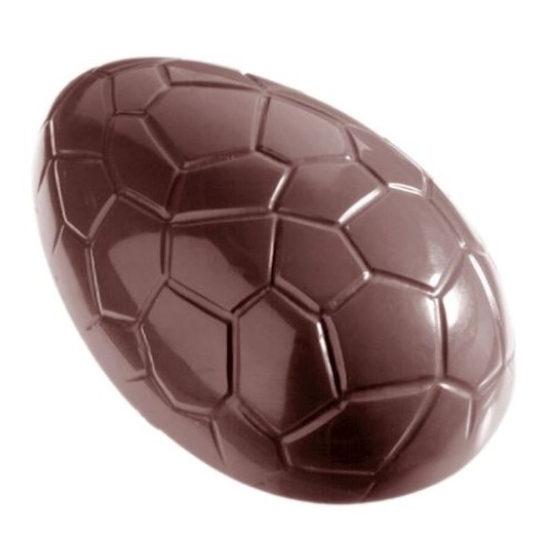 Se Professionel chokoladeform i polycarbonat - Egg kroko 7 cm CW1161 hos BageTid.dk
