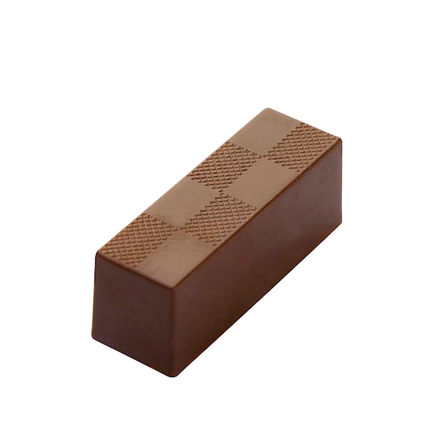 Professionel chokoladeform i polycarbonat - Praline Chess 17,5x27,5x2,4 cm CFP0003