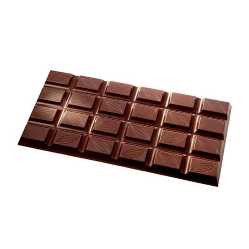 Se Professionel chokoladeform i polycarbonat - Tablet Cocoa Bean CW2398 hos BageTid.dk