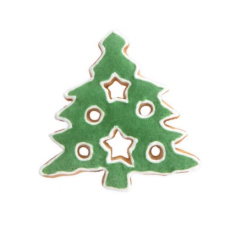 Billede af Udstikker juletræ med pynt 8 cm