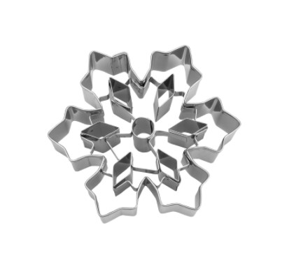 Billede af Udstikker snefnug med mønster 8 cm