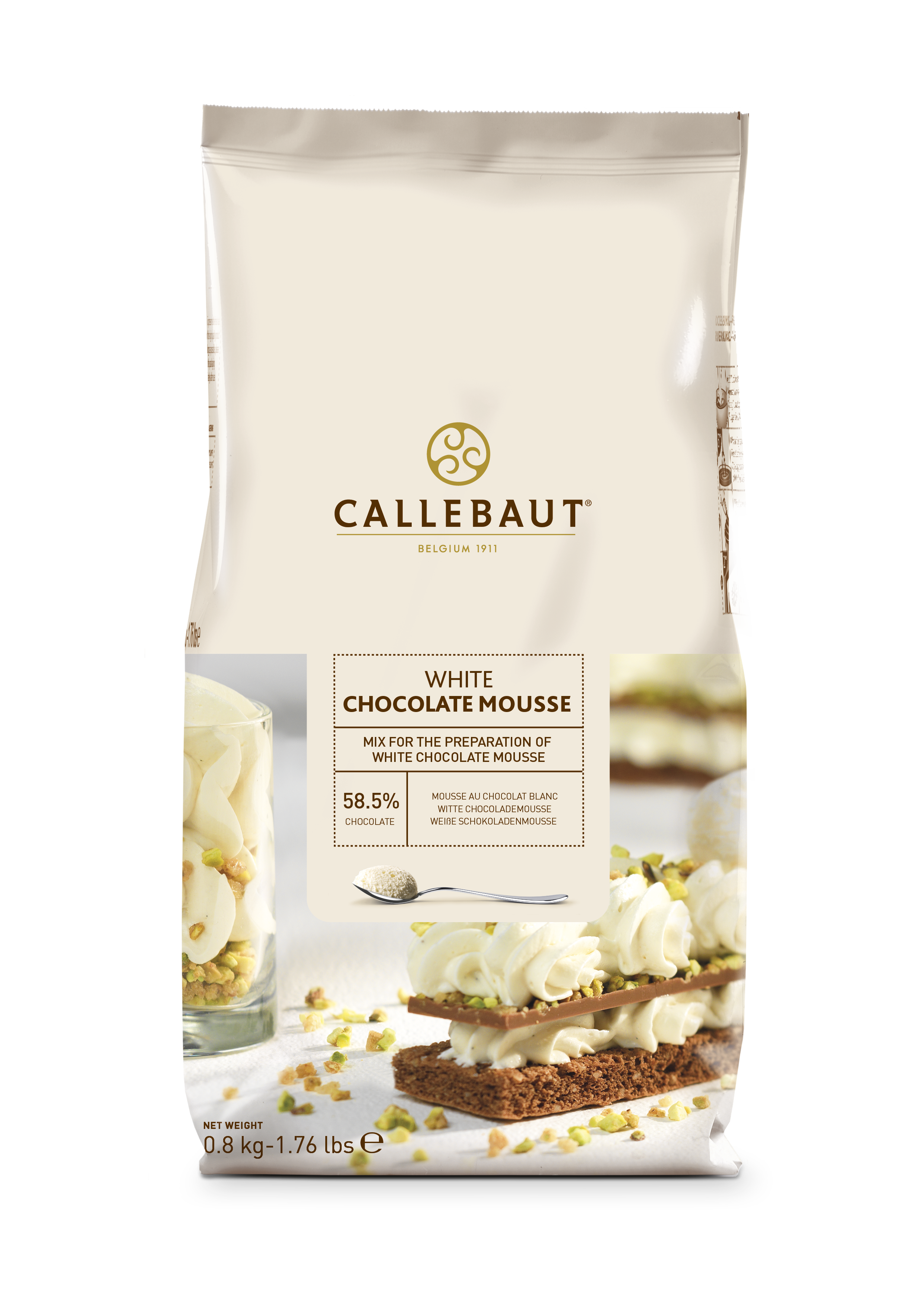 Instant powder for white chocolate mousse 800 g - Callebaut