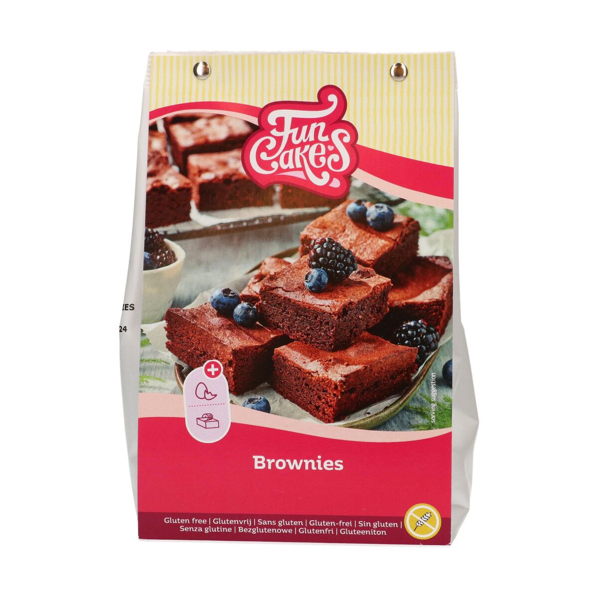 Se Brownies mix glutenfri 500 g - FunCakes hos BageTid.dk
