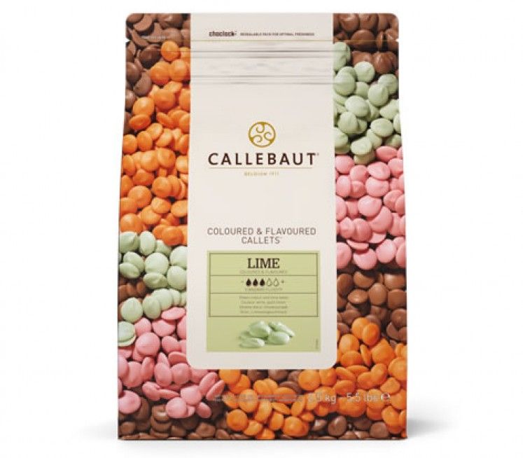 Se Callebaut Chokolade Callets Lemon 27,5% - 2,5 kg hos BageTid.dk