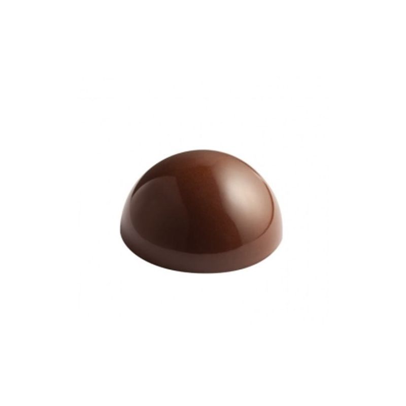 Professionel chokoladeform i polycarbonat - Halvkugle Ø5 cm 12 stk