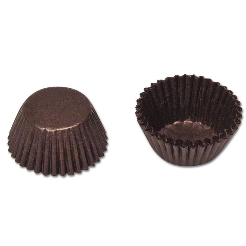 Mini muffinsforme brun 100 stk