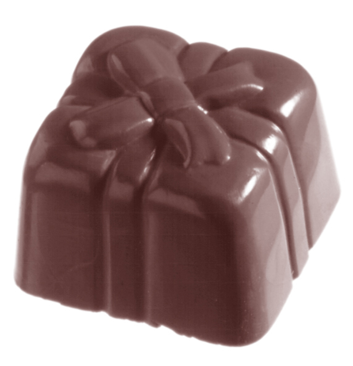 Se Professionel chokoladeform i polycarbonat - Present CW1036 hos BageTid.dk