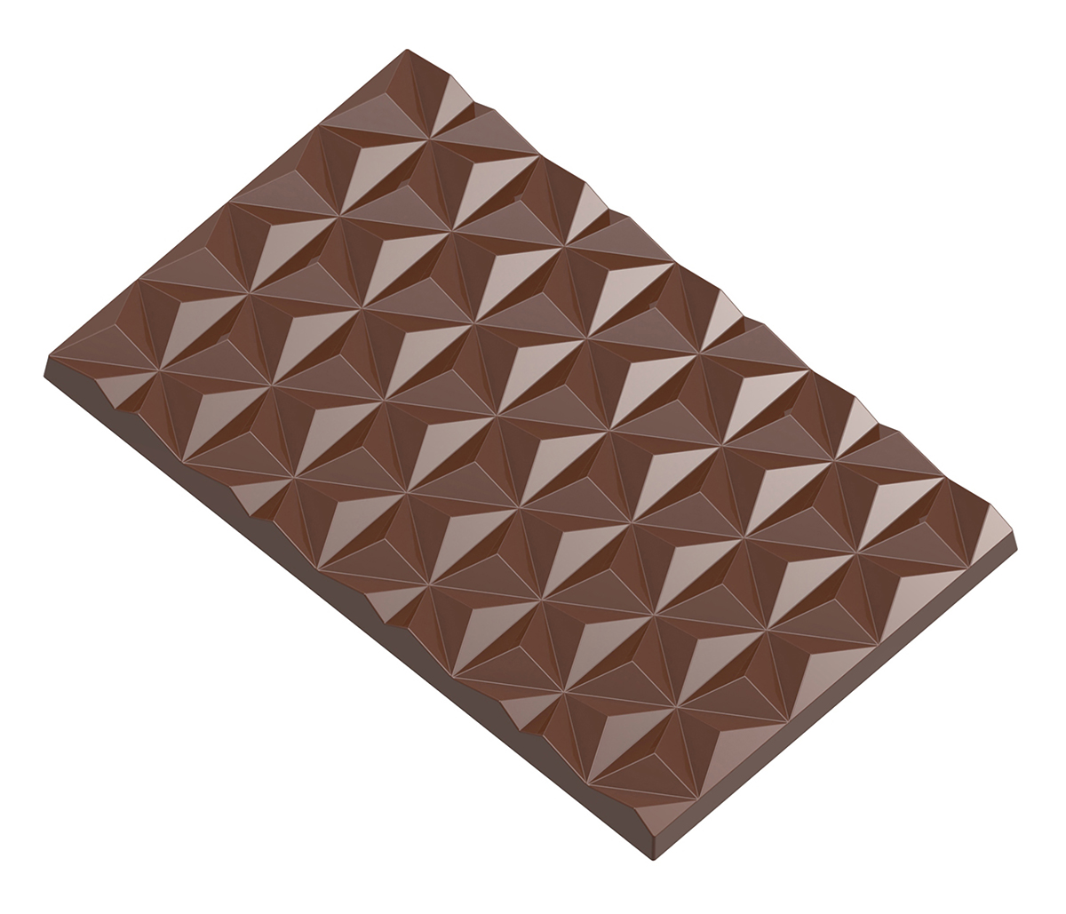 Professionel chokoladeform i polycarbonat - Tablet with star pattern CW12006