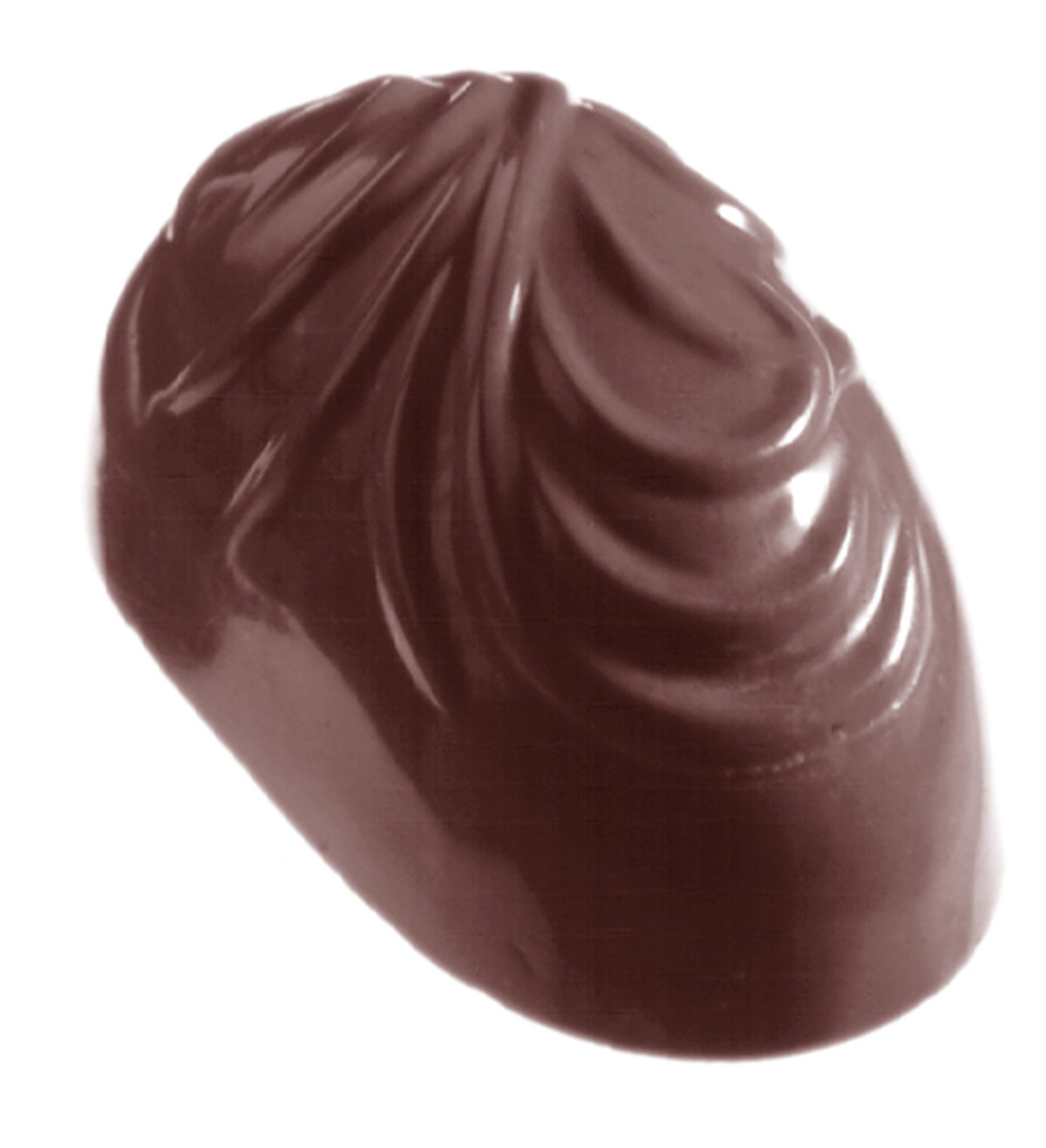 Professionel chokoladeform i polycarbonat - Feather CW1222