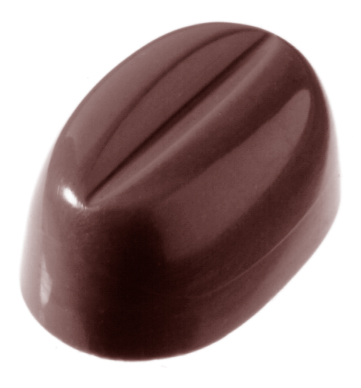 Professionel chokoladeform i polycarbonat - Coffee bean CW1327